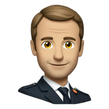 Macron étonné sticker