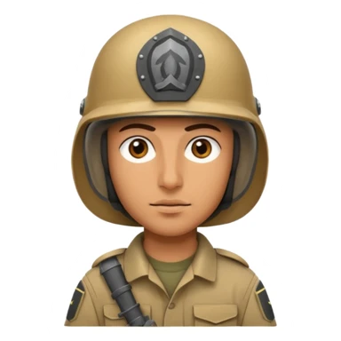 Arab 1984 soldier face sticker