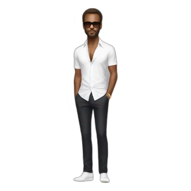 Tom ford full height with white t shir sticker