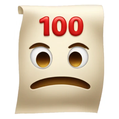 a text in red written "1000000000%" sticker