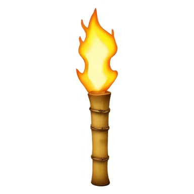  bamboo tiki torch sticker