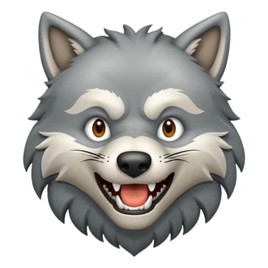 Tráeme una imagen de un lobo enojado sticker
