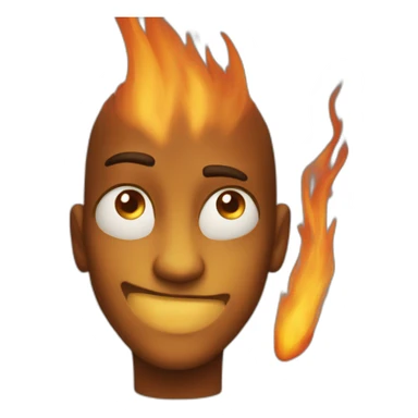 flamme dans les yeux sticker