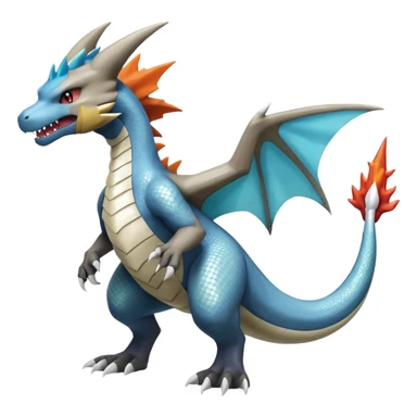Shiny Silvally-Charizard-Marowak-Salamence-Croconaw-Latios-Fakémon-hybrid-creature (full body)  sticker