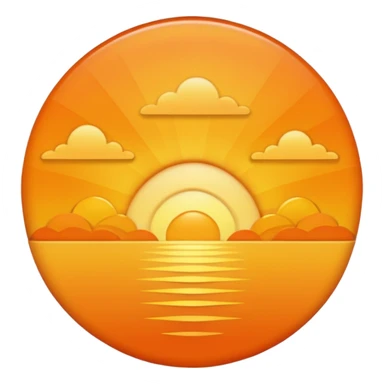 make a sunrise
 sticker