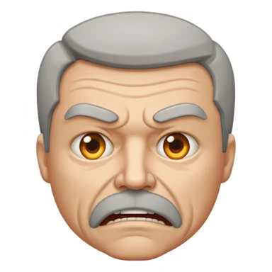 50 year old white male with an open mouth. Only his mouth is made of concrete with thick sides resembling a street gutter. He should look slightly angry but the joke is on him. sticker