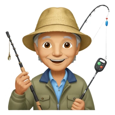 Открытка С Днем рождения дедушке. ему 72 года. без текста. тема авто и рыбалка. sticker