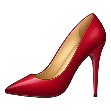 Dark red stiletto  sticker