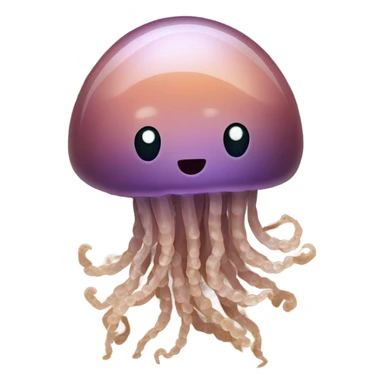 Jellyfish with sand sticker