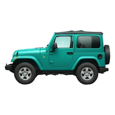 Teal jeep sticker