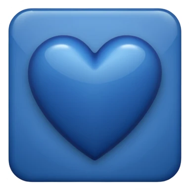 Navy blue heart sticker