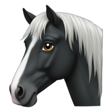 frisian horse sticker