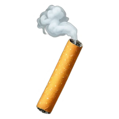 entire cigarette with smoke sticker
