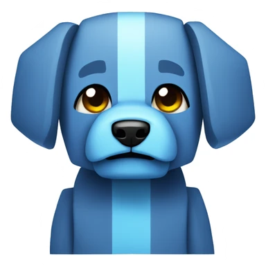 Minecraft avatar. Blue Puppy. sticker