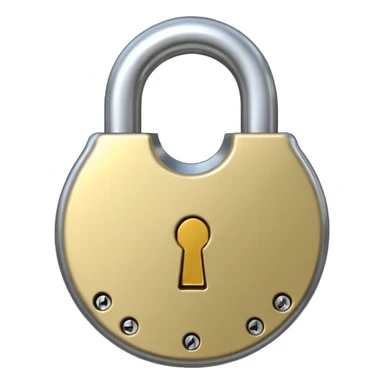 open padlock sticker