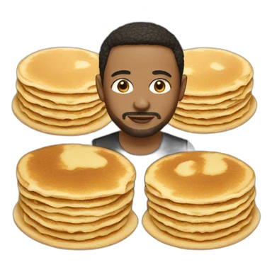 famous people eat pancake sticker