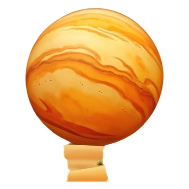 dune planet sphere sticker