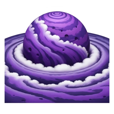 purple planet sticker
