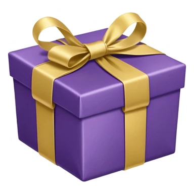 purple noel giftbox sticker