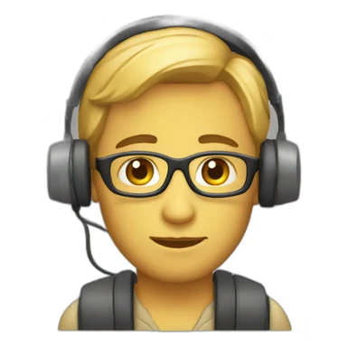 programmer-library-headset sticker