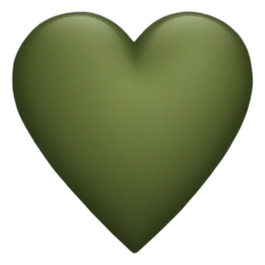 Militar green heart sticker