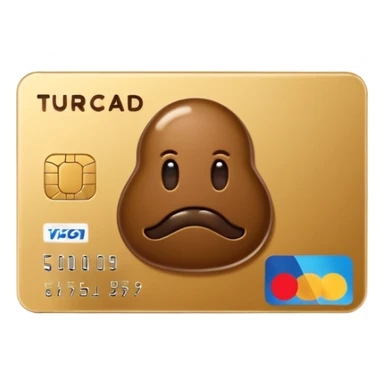 💳 with TURD LOGO sticker