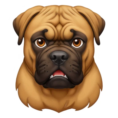 A bullmastiff as a legend sticker