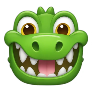 happy cocodrile sticker