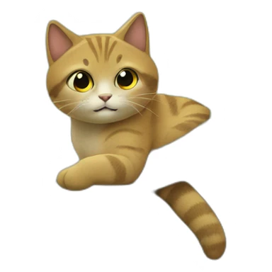 Chat sur un arbre sticker