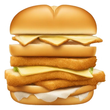 crispy chicken sandwich extra bread in the middle sticker