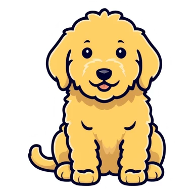 Goldendoodle sticker