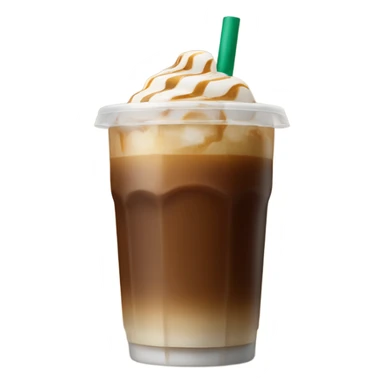 Starbuck ice coffee with ice cubes sticker