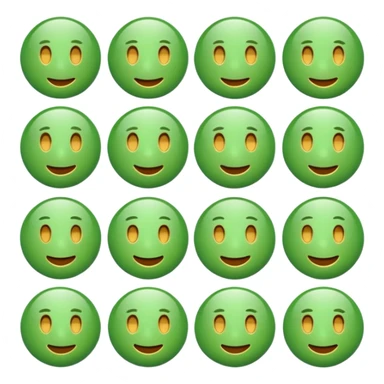 ❌ change the emoji color from red to green color sticker
