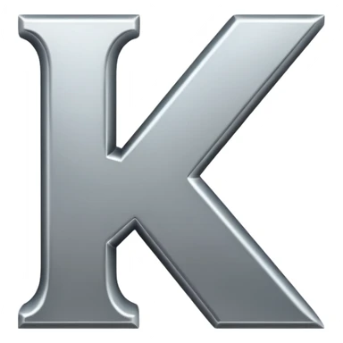 the letters  K. sticker