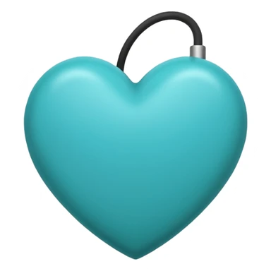 Corazón turquesas oscuro  sticker