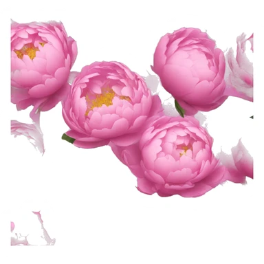 Bouquet of peonies  sticker