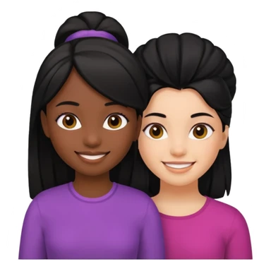  مو سیاه دختر سیاه پوشی و سفید پوست دختر sticker