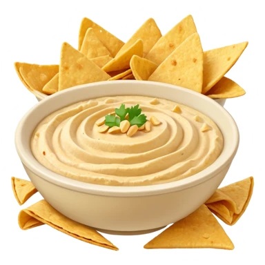 Hummus and chips  sticker