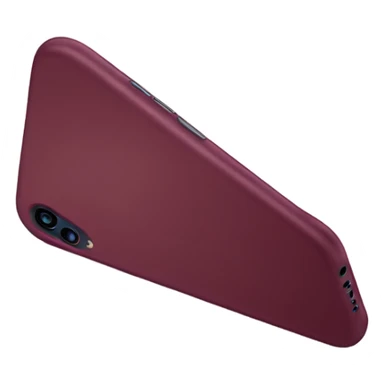 iPhone with burgundy wavy case sticker