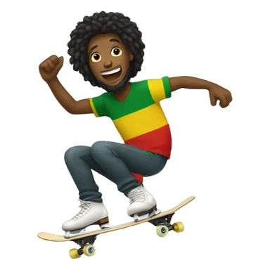 reggae skating  sticker