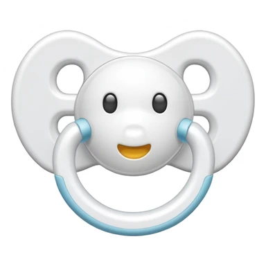 White pacifier sticker