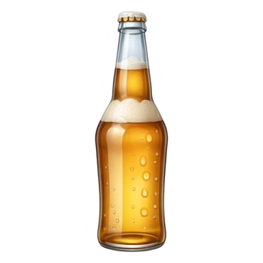 empty beer bottle sticker