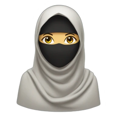 Saudi niqab women sticker