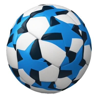 Bola de futebol azul sticker