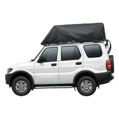 Mahindra black Scorpio sticker