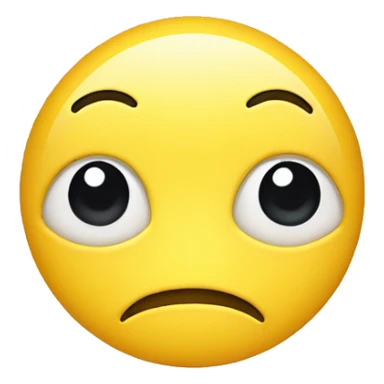 yellow circle face side eye sticker