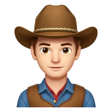 Cowboy Andrew Garfield sticker