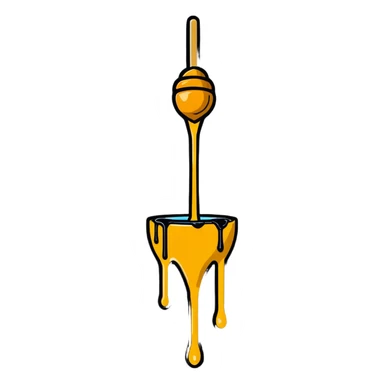dripping honey sticker
