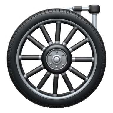 pneumatic wheel with landing gear sticker