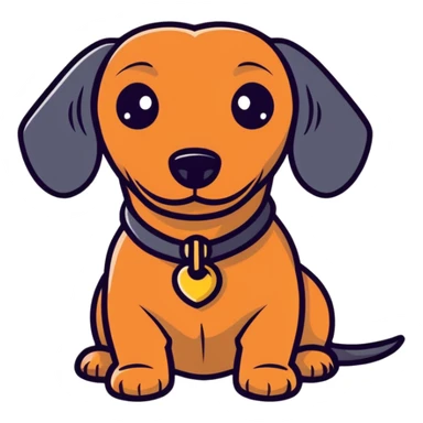dachshund sticker